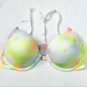 PINK Victoria's Secret Wear Everywhere Demi Racerback Front Closure Bra 34C